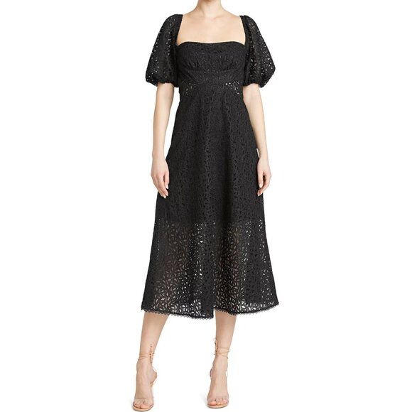 NWT ML Monique Lhuillier Lace Midi Dress, Size 4 ($645)